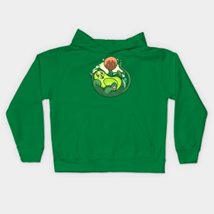 Avocado Cat Fun Kids Hoodie